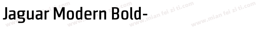 Jaguar Modern Bold字体转换